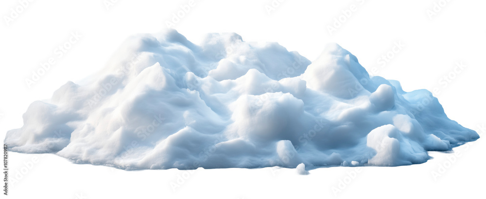 Fototapeta premium Snowdrift on a transparent background