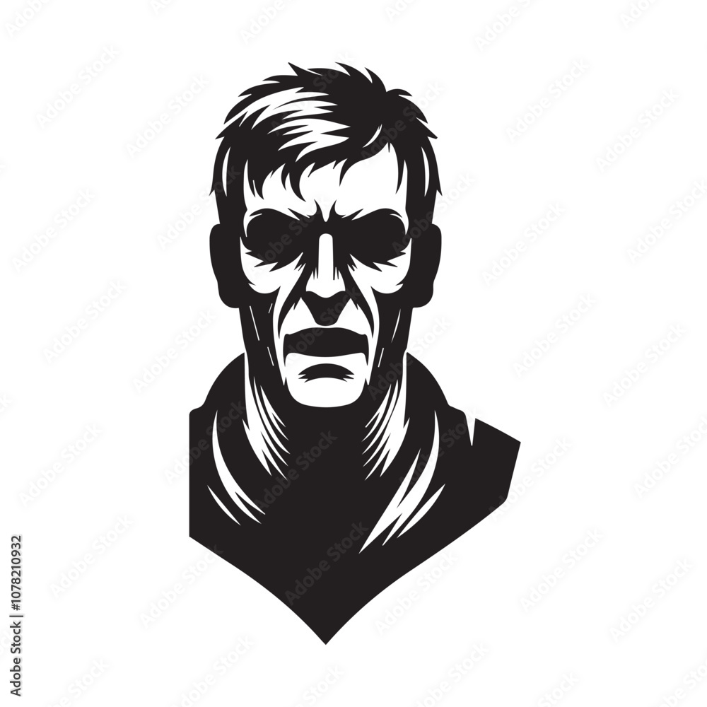 horror man image - vector image of horror - slhouette 0f man horror - horror movie theme horror man image - vector image of horror - slhouette 0f man horror - horror movie theme