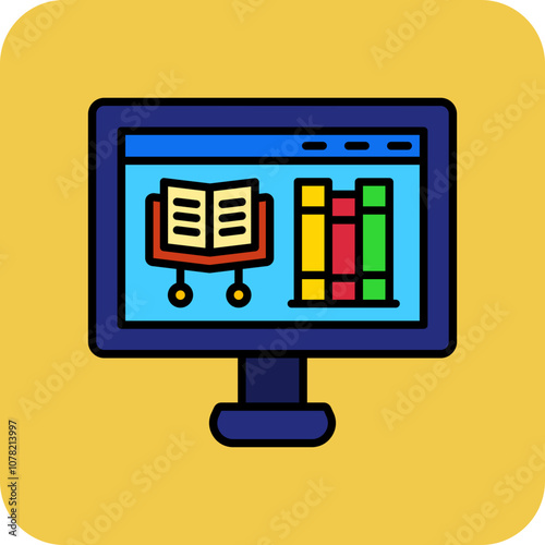 Digital library Icon