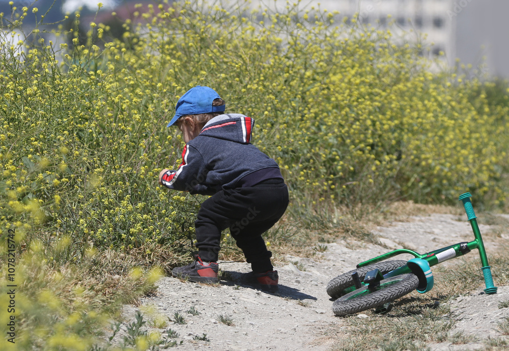 baby on balance bike