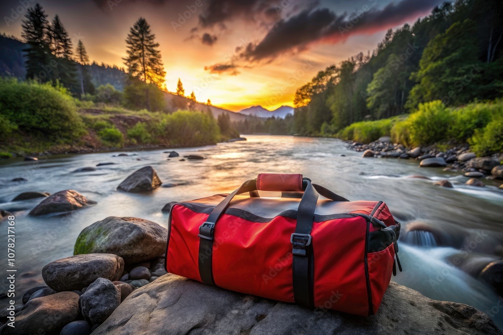 Stylish Red and Black Travel Duffle Bag with Zippered Closure for Adventurers, Perfect for Weekend Getaways and Outdoor Activities, Durable and Spacious Design for All Your Travel Needs Stylish Red and Black Travel Duffle Bag with Zippered Closure for Adventurers, Perfect for Weekend Getaways and Outdoor Activities, Durable and Spacious Design for All Your Travel Needs