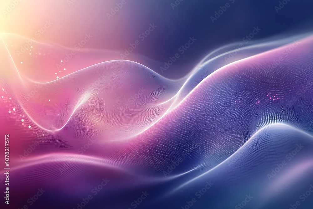 Glowing soft wave effect with digital texture Glowing soft wave effect with digital texture