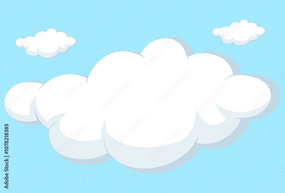 Clouds Concept Illustration Stylish and Beautiful Clouds Concept Illustration Stylish and Beautiful