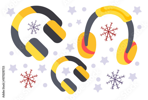 Earmuffs Concept Illustration Stylish and Beautiful
