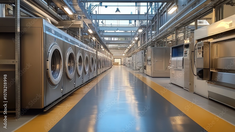 Obraz premium Efficient Industrial Laundry Operations