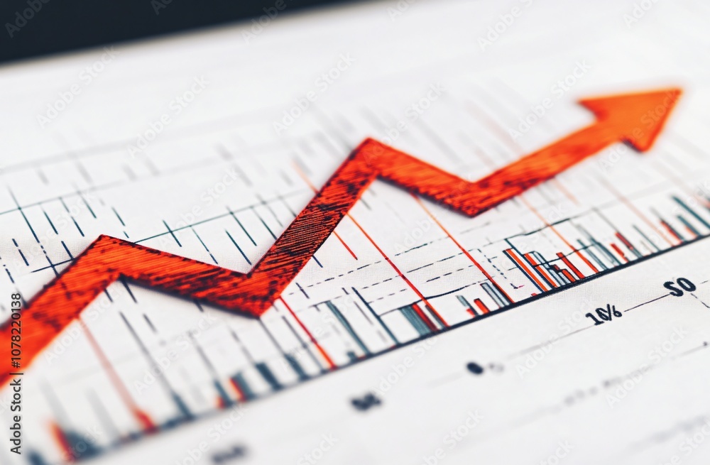 Red Arrow Graph Chart Business Growth Success Red Arrow Graph Chart Business Growth Success