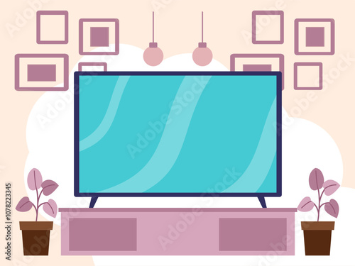 Smart Tv Concept Illustration Stylish and Beautiful photo