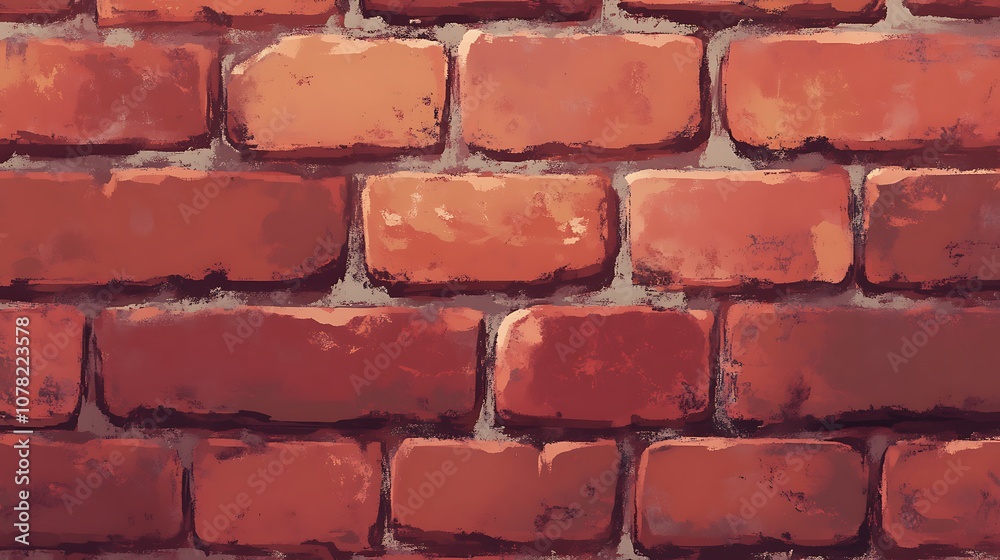 Obraz premium Warm brick red background with a solid, smooth texture