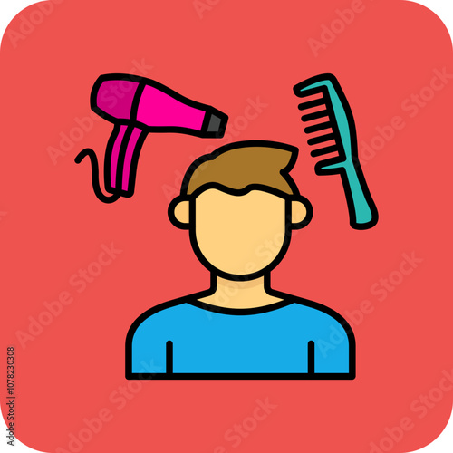 Hair styling Icon