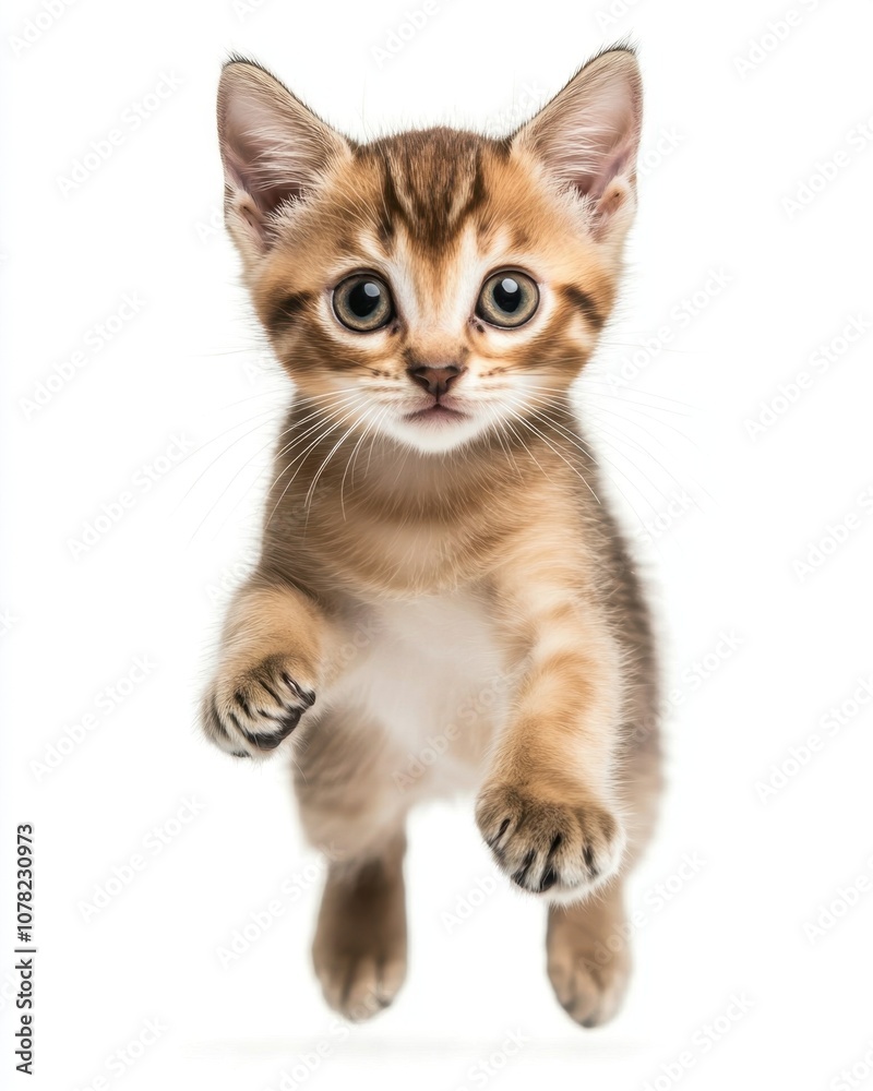 Cat kitten in motion pose transparent background Cat kitten in motion pose transparent background