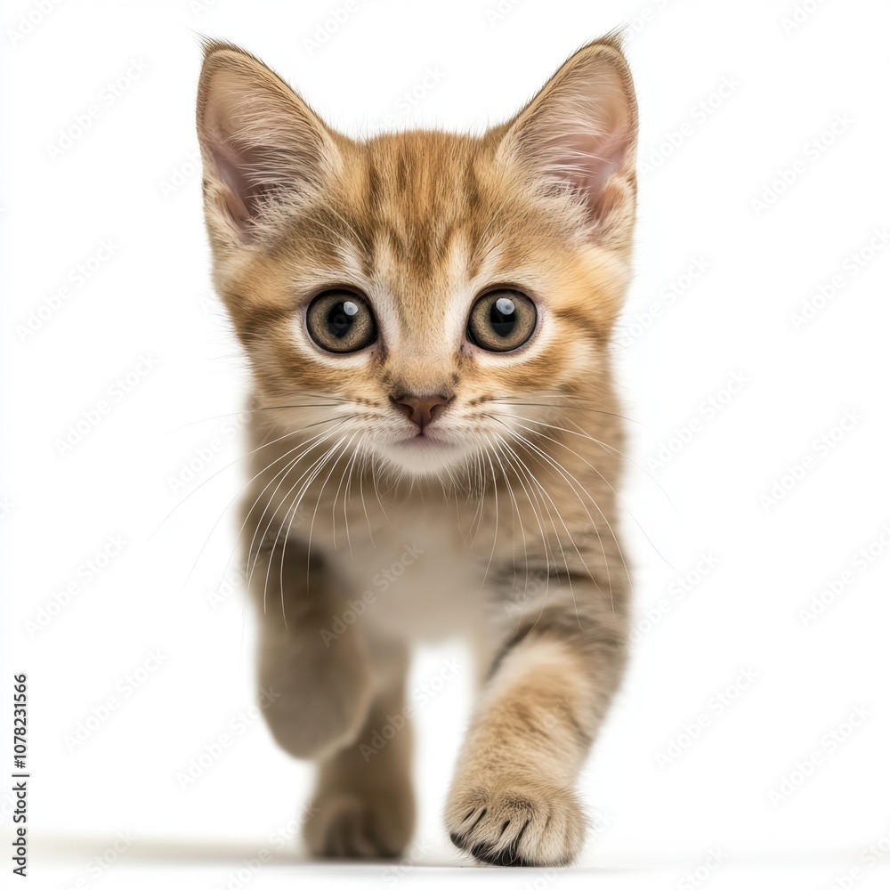 Cat kitten in motion pose transparent background Cat kitten in motion pose transparent background