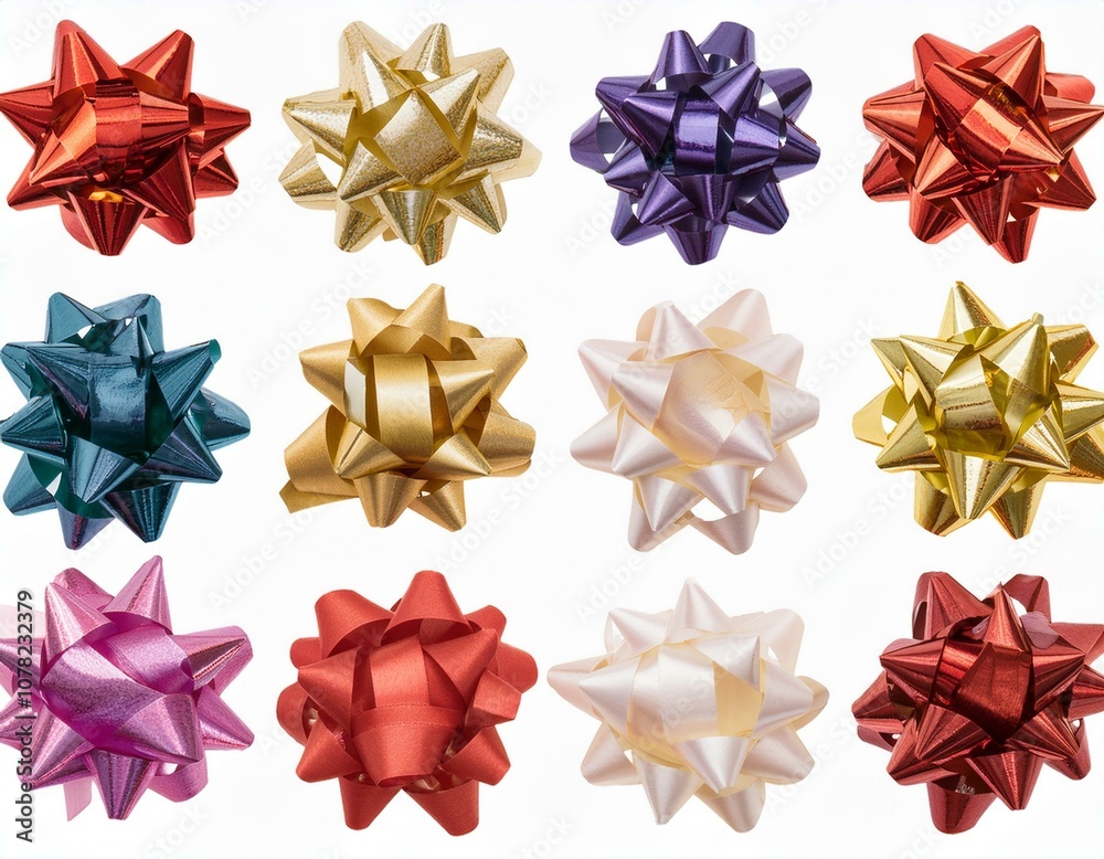 Lazos de navidad para envolver regalos de colores, cintas y decoración navideña Lazos de navidad para envolver regalos de colores, cintas y decoración navideña