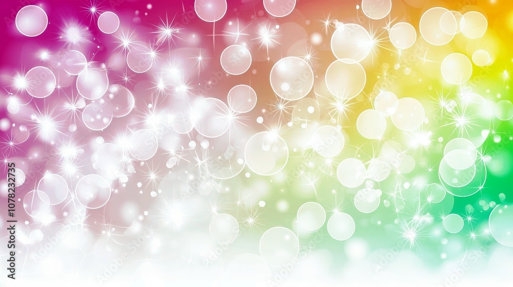 Vibrant Abstract Background with Bokeh Lights and Colorful Gradient Blending Softly from Pink to Green for Artistic and Design Purposes Vibrant Abstract Background with Bokeh Lights and Colorful Gradient Blending Softly from Pink to Green for Artistic and Design Purposes
