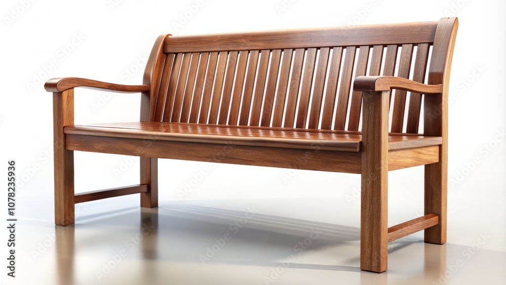 Elegant Wooden Bench Against a White Background - Perfect for Minimalist Decor and Outdoor Settings, Showcasing Natural Materials and Timeless Design, Ideal for Home and Garden Inspiration Elegant Wooden Bench Against a White Background - Perfect for Minimalist Decor and Outdoor Settings, Showcasing Natural Materials and Timeless Design, Ideal for Home and Garden Inspiration