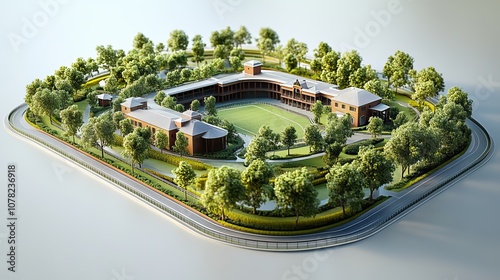 belmont stakes 3d illustration