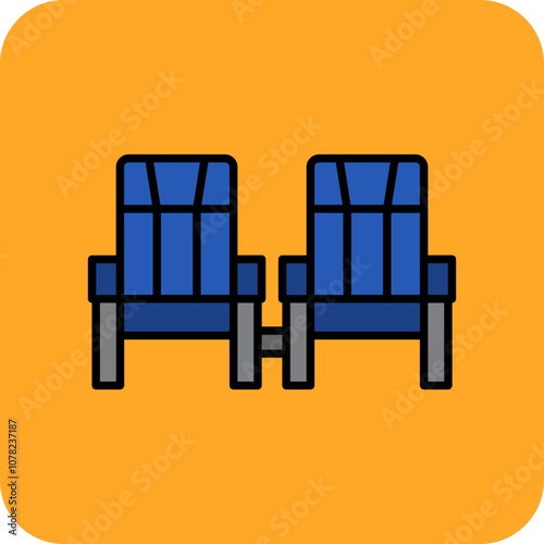 Cinema seats Icon