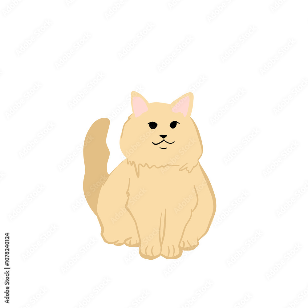 Cat cartoon cute fit for educational purposes flashcard Cat cartoon cute fit for educational purposes flashcard