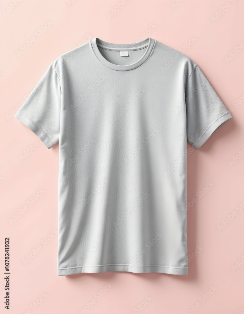 Everyday Comfort: Heather Gray Crew Neck T-Shirt Mockup Everyday Comfort: Heather Gray Crew Neck T-Shirt Mockup