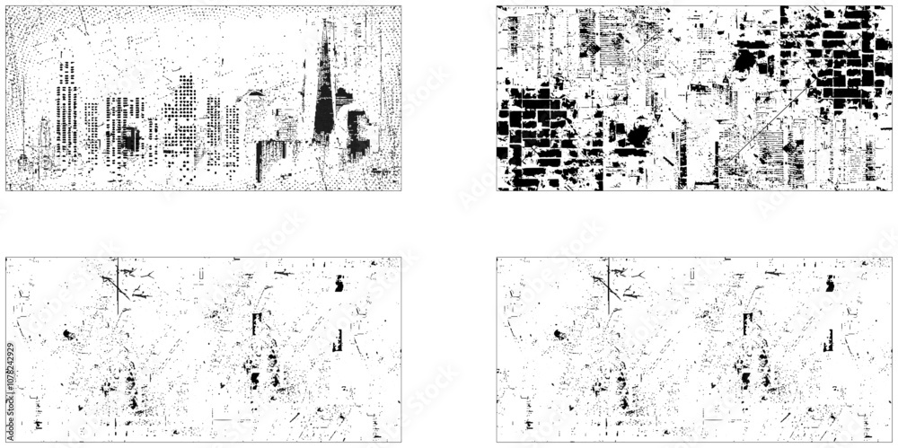 Fototapeta premium Dust Overlay Distress Grain ,Simply Place illustration over any Object to Create grungy Effect, Grunge Urban Backgrounds set. Texture Vector.