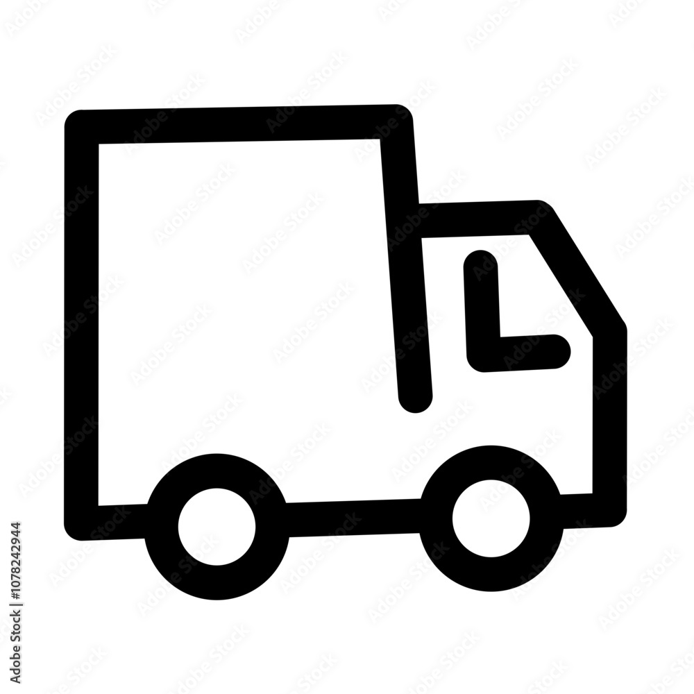 delivery truck icon on white background delivery truck icon on white background