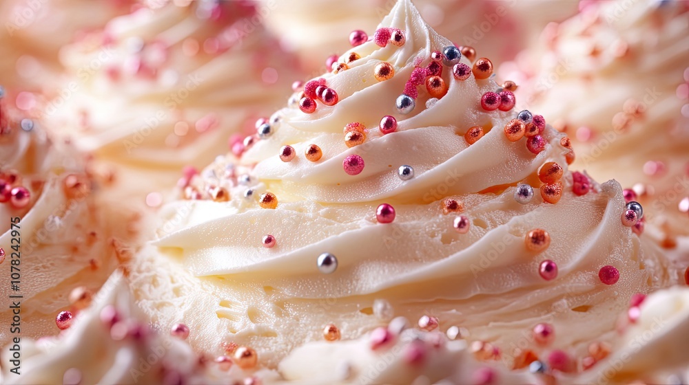 cake frosting texture background vector with sprinkles on top cake frosting texture background vector with sprinkles on top