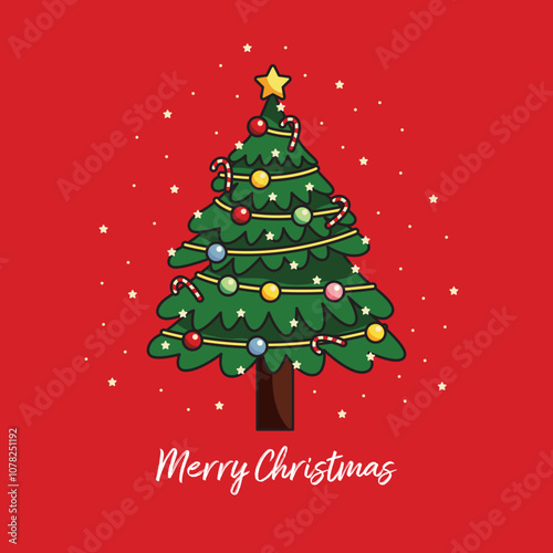 christmas social media post template vector illustration