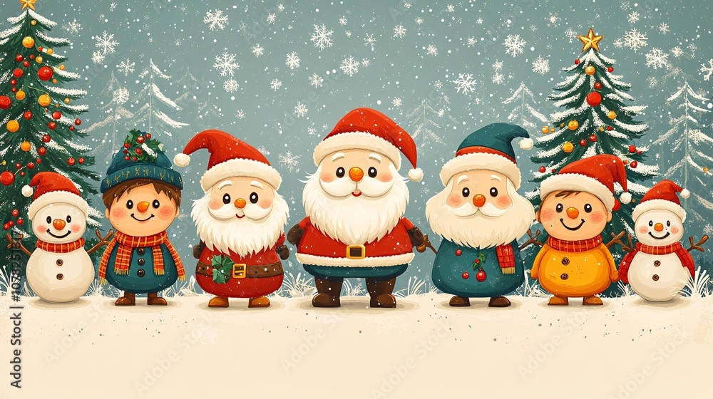 christmas card with santa claus christmas card with santa claus