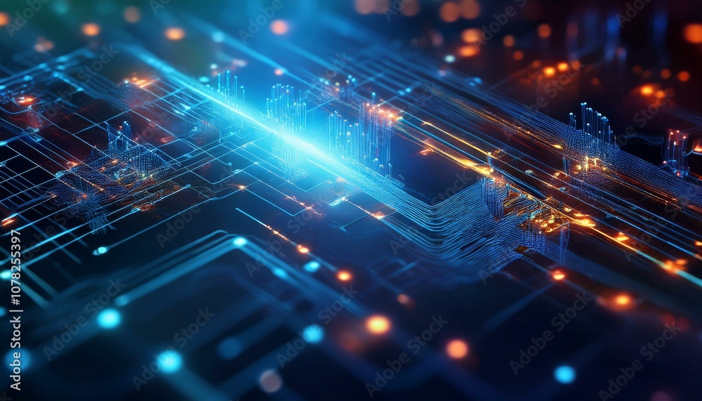 Obraz premium Connection technologies background