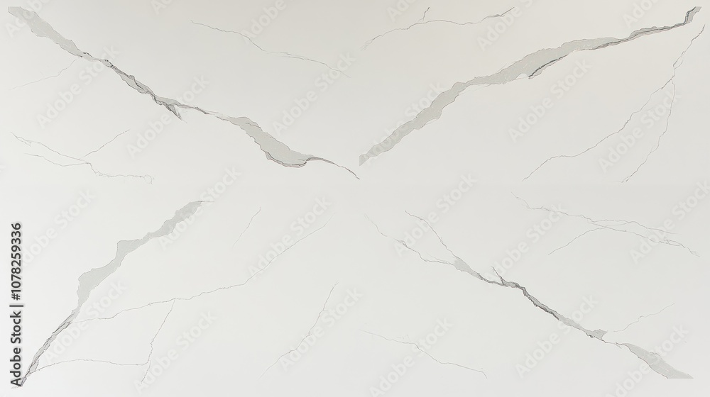White Marble Surface with Veins and Cracks White Marble Surface with Veins and Cracks