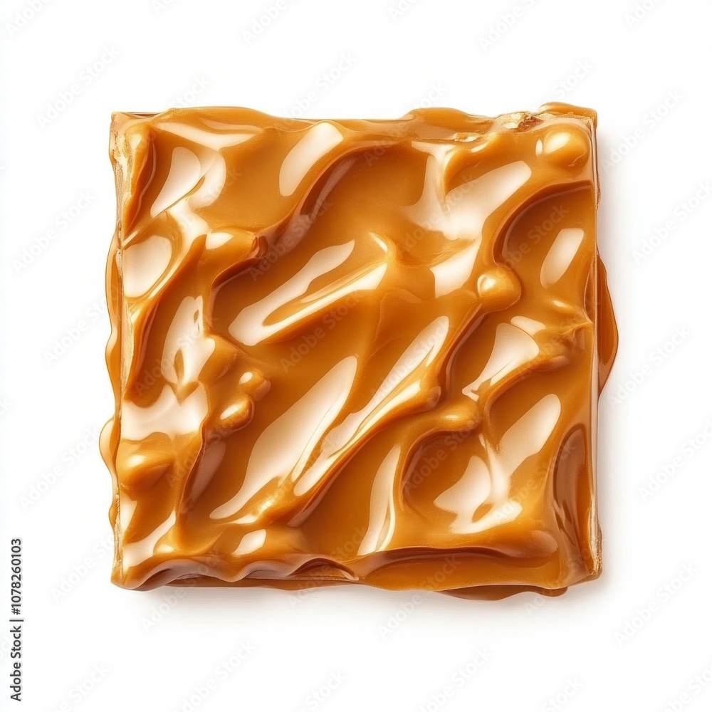 Caramel peanut brittle with sweet, fresh, nutty, and crunchy flavor. AI generative Caramel peanut brittle with sweet, fresh, nutty, and crunchy flavor. AI generative