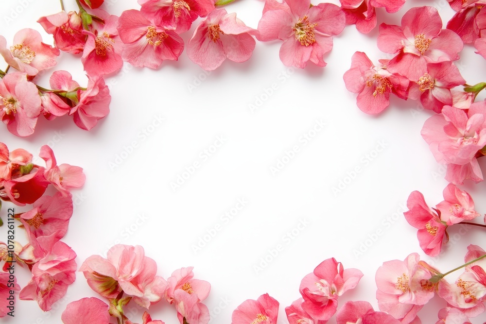 Aerial flower template on a plain white card