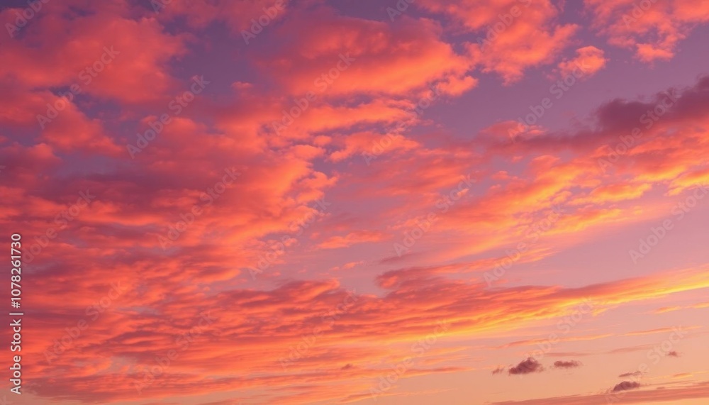 Fototapeta premium pink tinged heavenly clouds