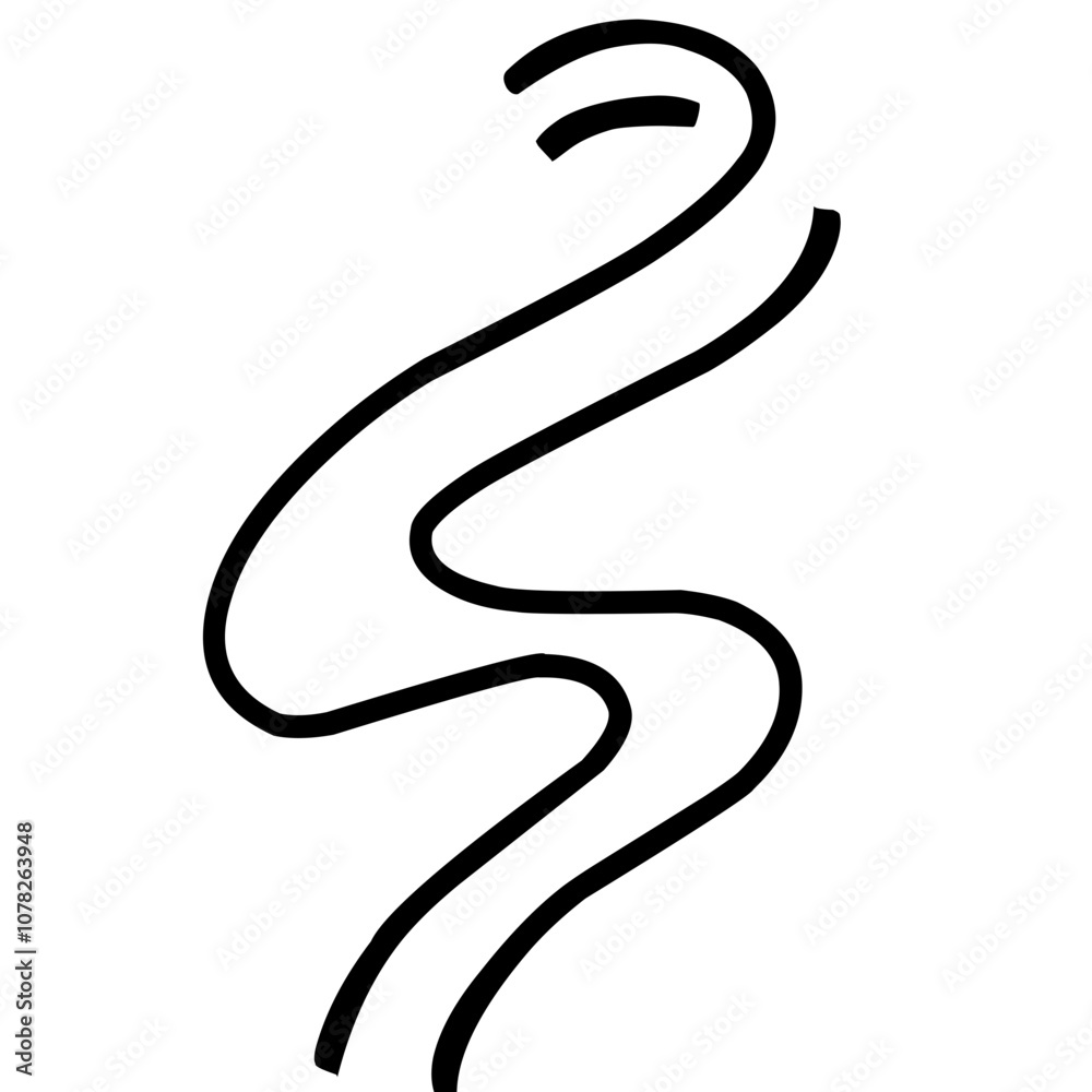 Steam and smoke lines icons . Air wind and scent linear Steam and smoke lines icons . Air wind and scent linear