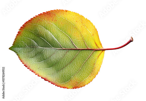 A close-up view of a fresh apple with vibrant colors in natural lighting photo