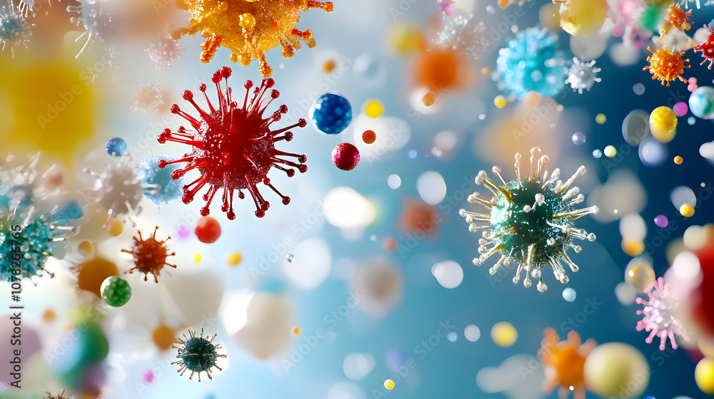 Explore the microscopic world of viruses a 3d rendering of pathogenic structures in scientific research Explore the microscopic world of viruses a 3d rendering of pathogenic structures in scientific research