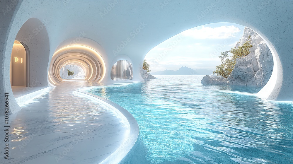 digital cyberspace tunnel 360 degree seamless panoramic view 3d rendering digital cyberspace tunnel 360 degree seamless panoramic view 3d rendering