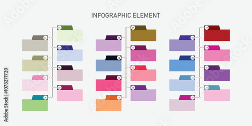 A Layered Steps Infographic template