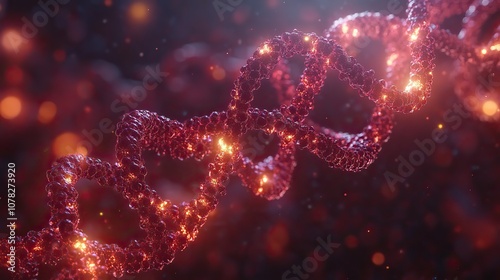 dna with molecule structure background 3d rendering