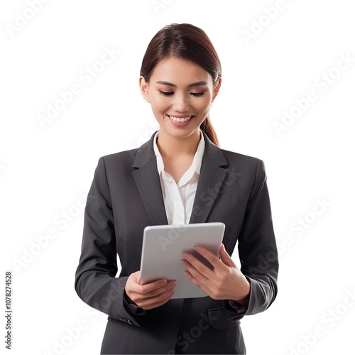 business woman with tablet