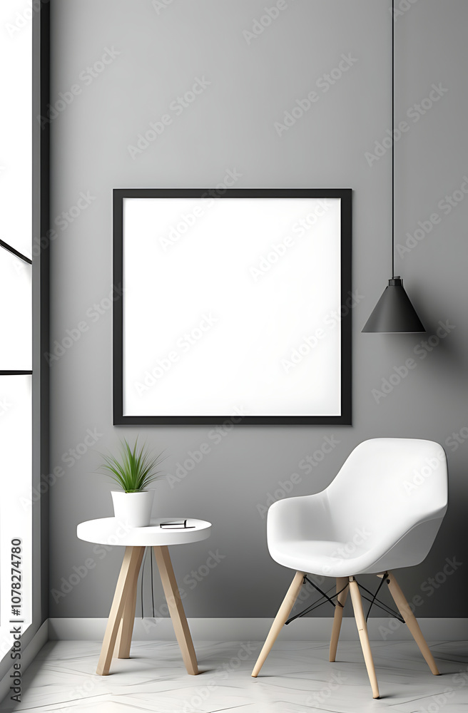 Frame mockup, ISO A paper size. office room wall poster mockup. Interior mockup with office background. Modern interior design. 3D render Frame mockup, ISO A paper size. office room wall poster mockup. Interior mockup with office background. Modern interior design. 3D render
