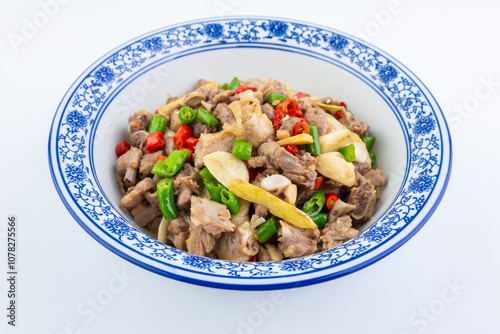 A bowl of Hunan pepper fried duck