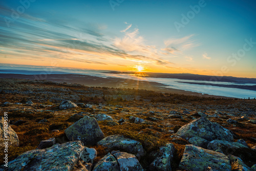 Landscape in Hafjell, Norway photo