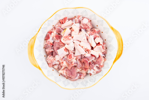 A bowl of fresh duck meat