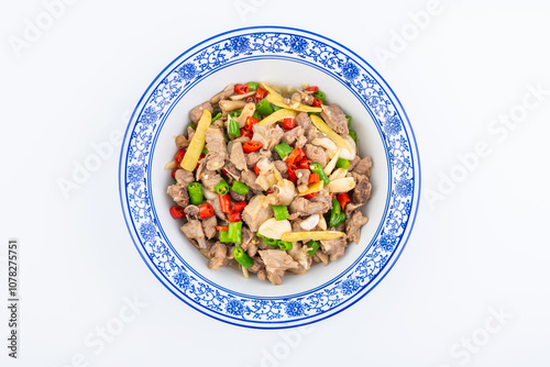A bowl of Hunan pepper fried duck
