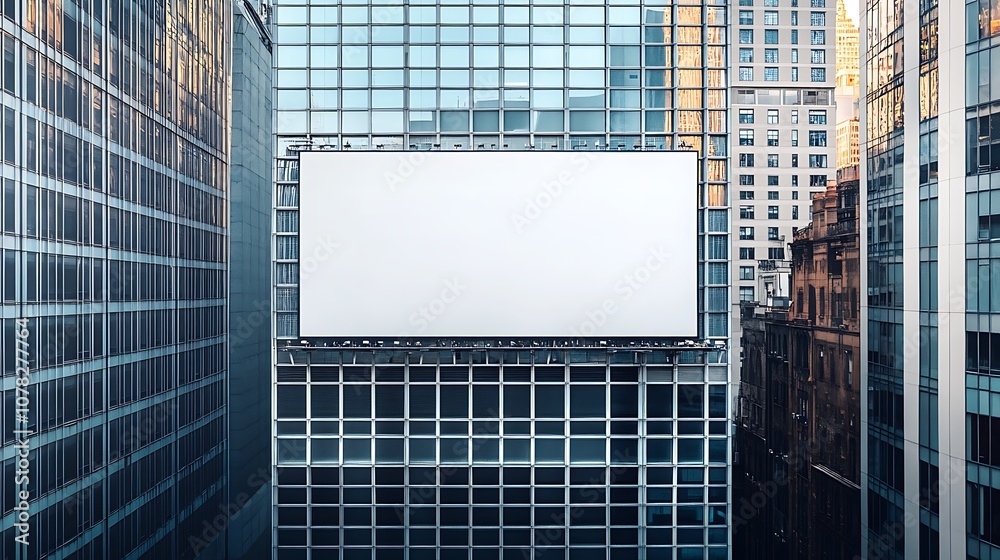 Obraz premium Empty Subway Station With Billboard