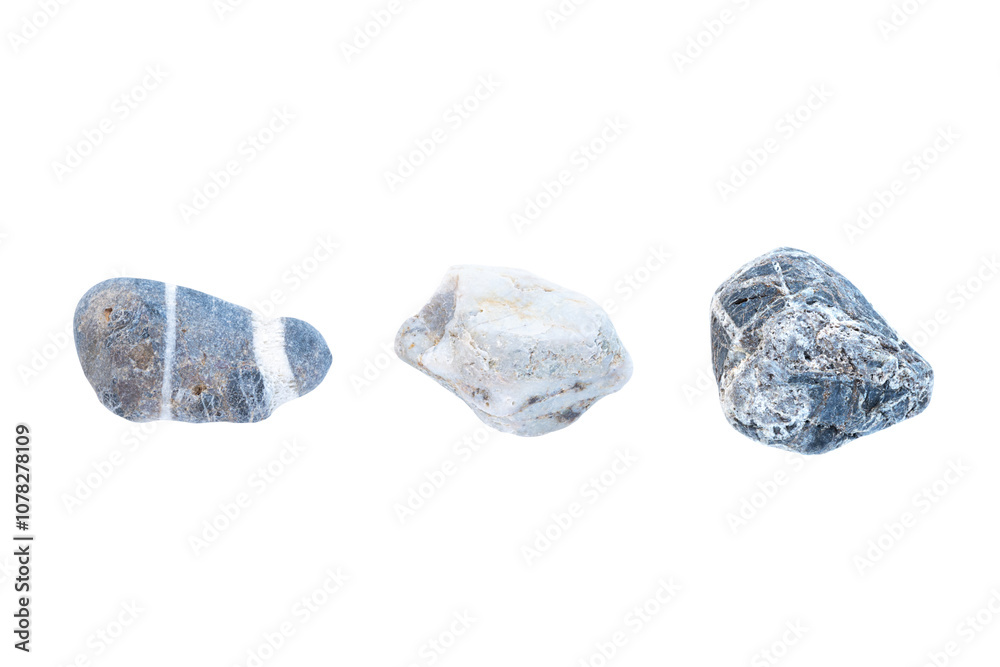 Stones isolated on white background Stones isolated on white background