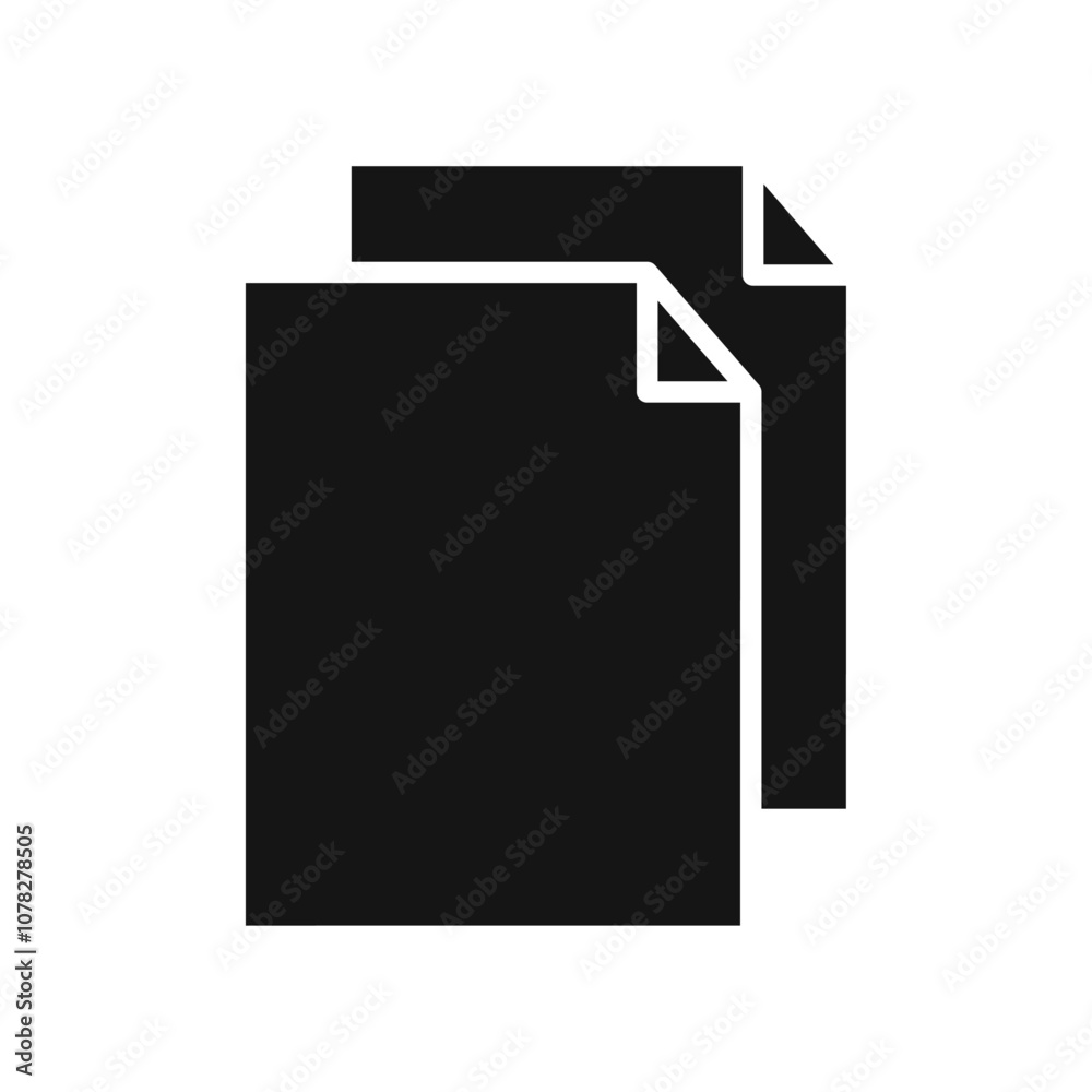 Copy icon Flat simple outline set Copy icon Flat simple outline set