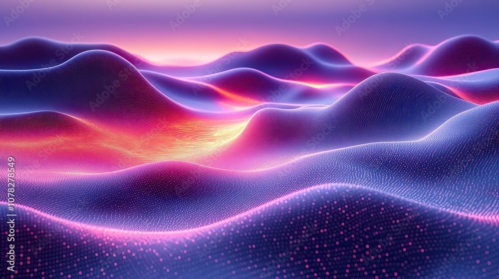 flowing curves with glowing neon lines 3d rendering flowing curves with glowing neon lines 3d rendering