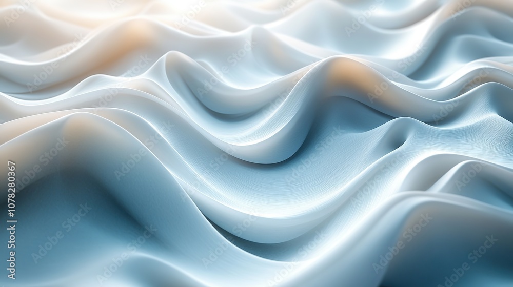 flowing wave multilayer background 3d rendering flowing wave multilayer background 3d rendering