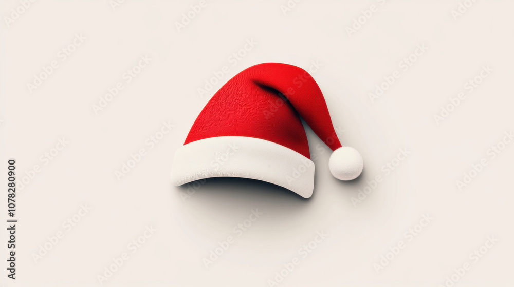 Christmas party and birthday celebration, minimalist Santa hat design with clean lines and vibrant colors, perfect for festive occasions and mockup. Christmas party and birthday celebration, minimalist Santa hat design with clean lines and vibrant colors, perfect for festive occasions and mockup.